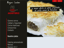 Tablet Screenshot of menjarscasolansmontero.com